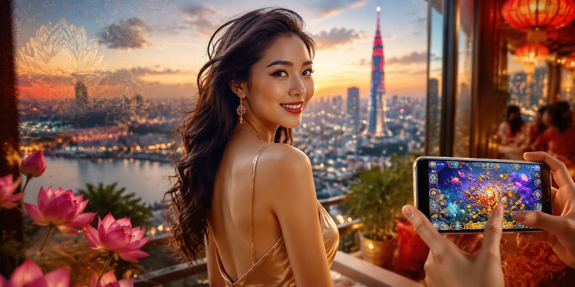 Người dùng tại TP.HCM thư giãn trên bãi biển và chơi game bắn cá trực tuyến qua điện thoại
